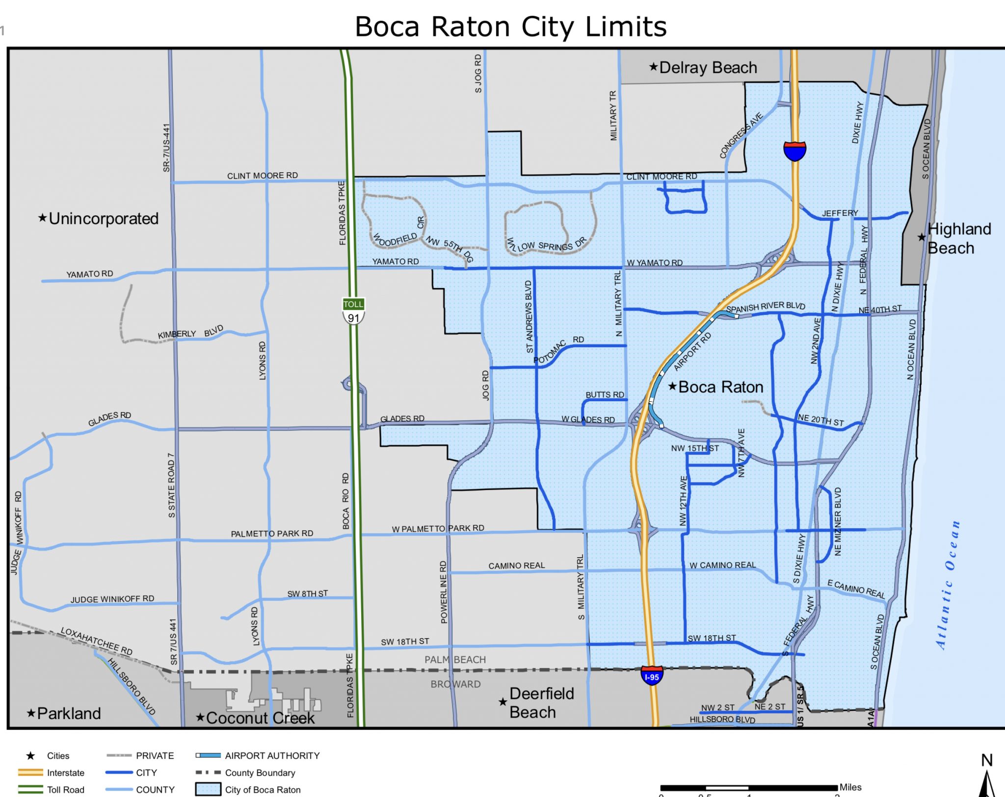 Boca Raton Map Archives