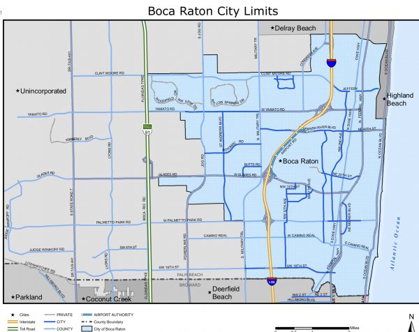 City of Boca Raton Map