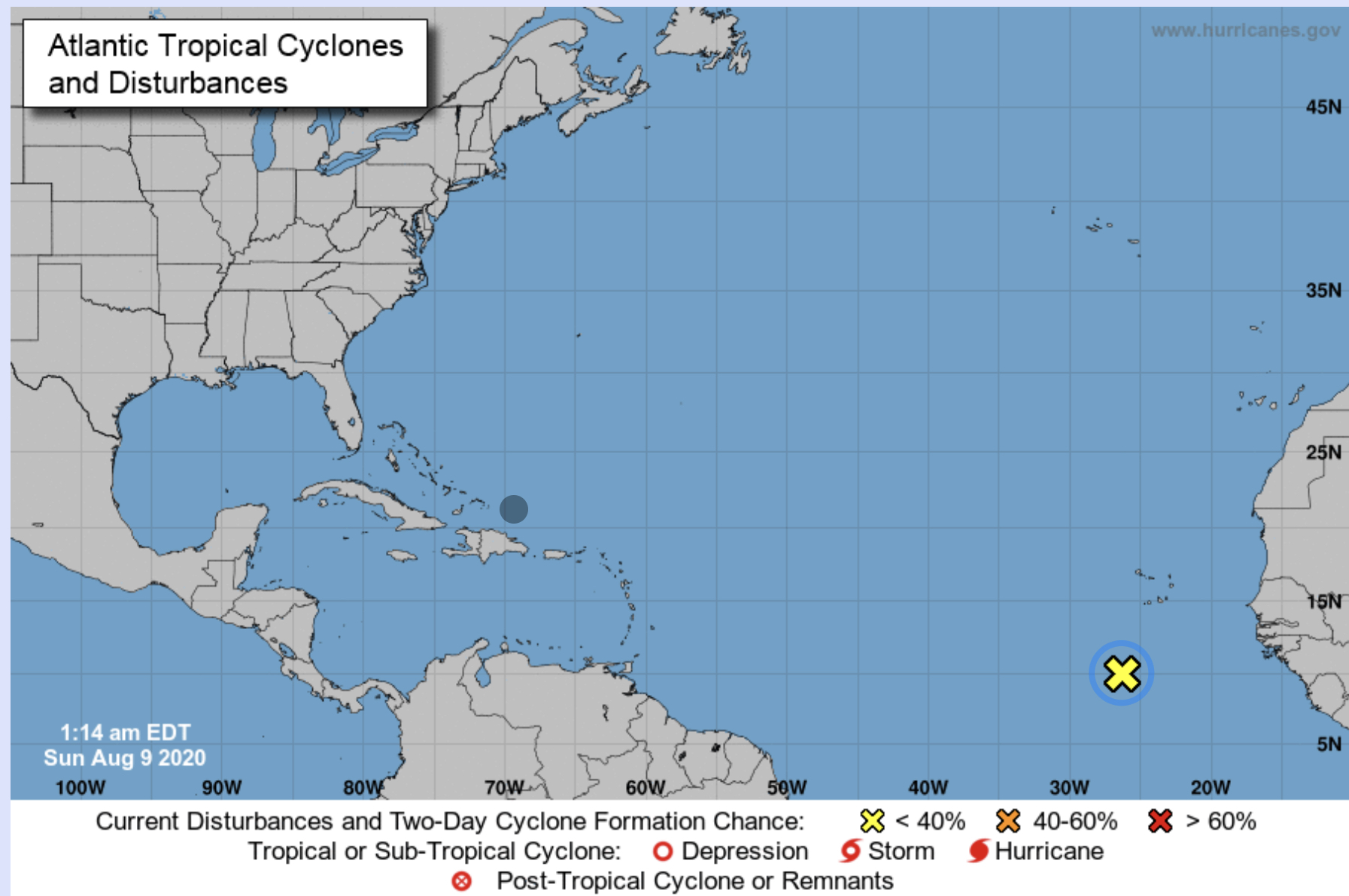 tropical system august 9 2020