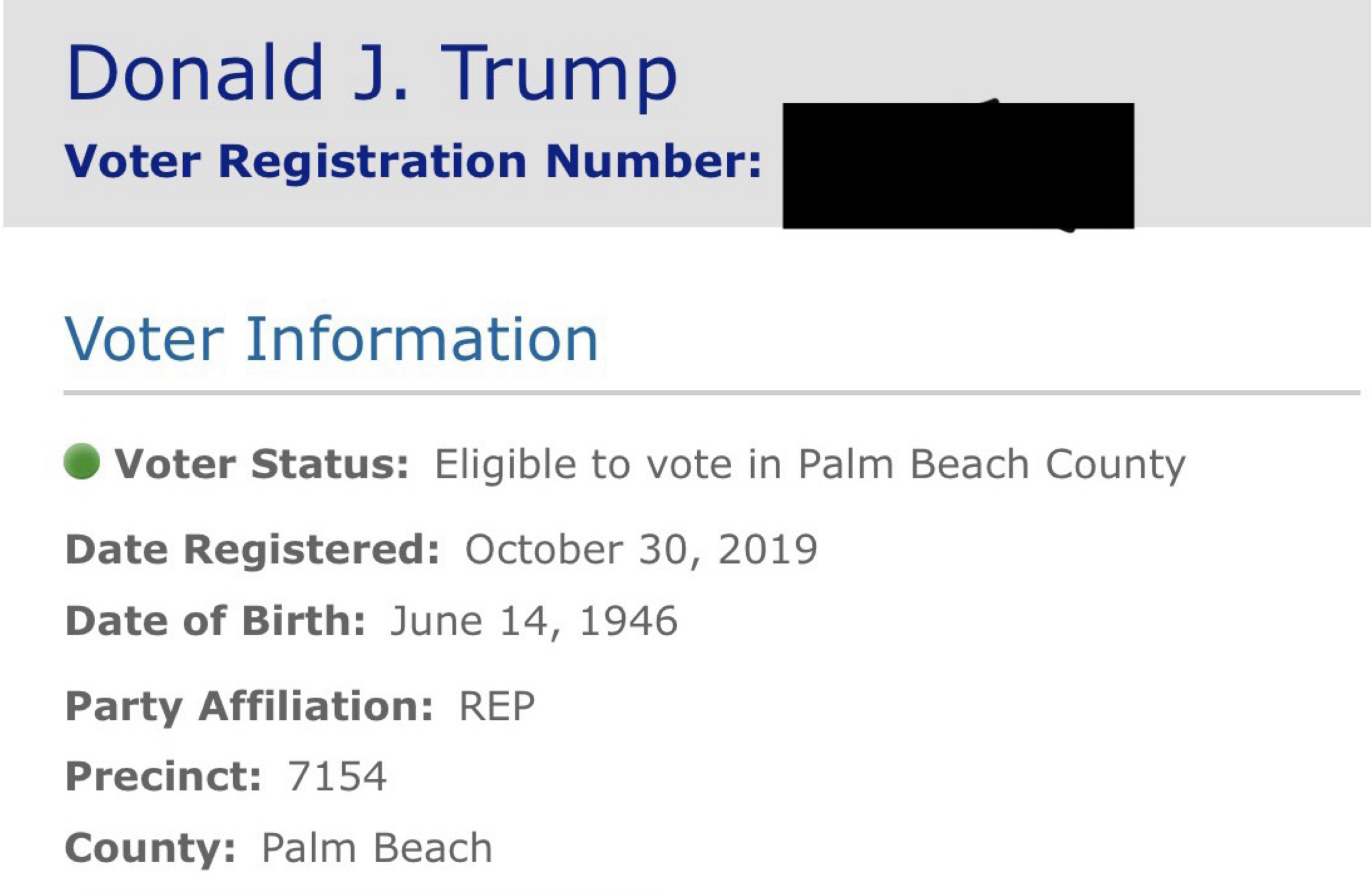 president trump palm beach county voting