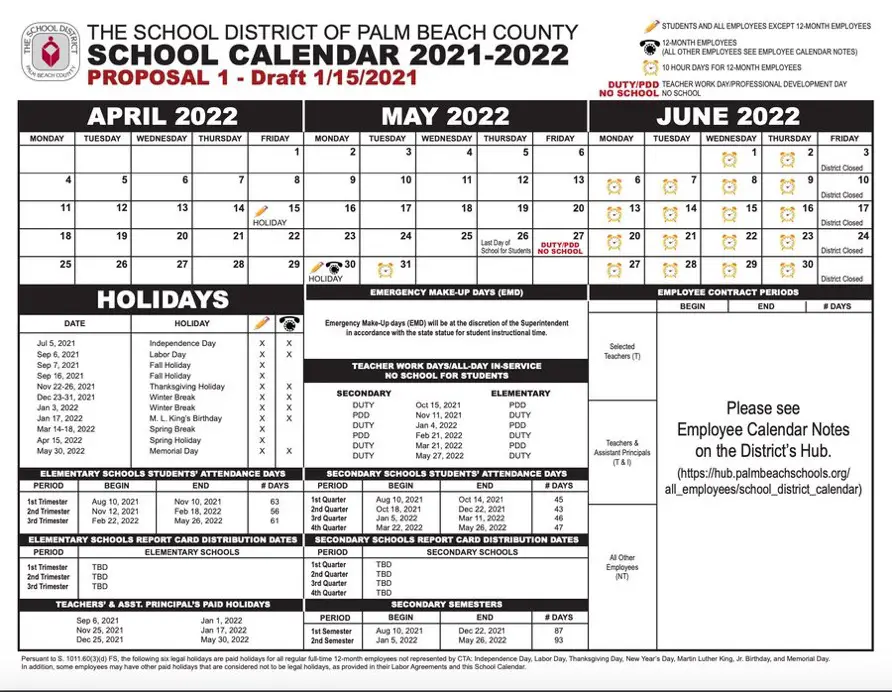 APPROVED: Very Short Summer For Palm Beach County School Students