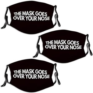 Mask over nose