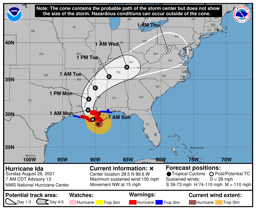 HURRICANE CENTER: As Ida Strikes, Multiple Systems Forming ...