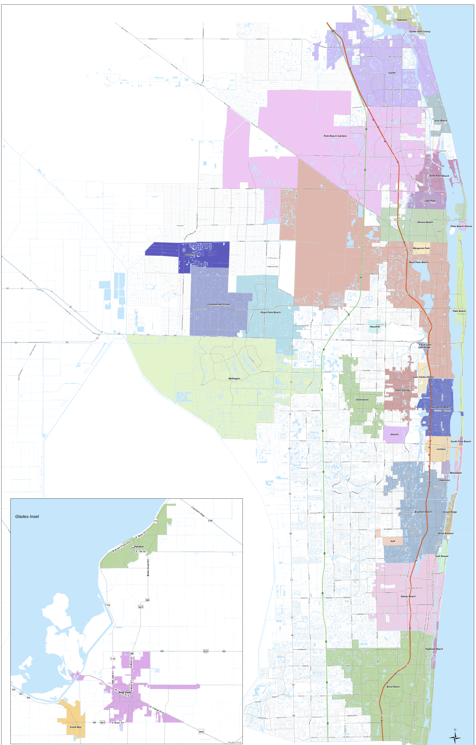 Palm Beach County Map