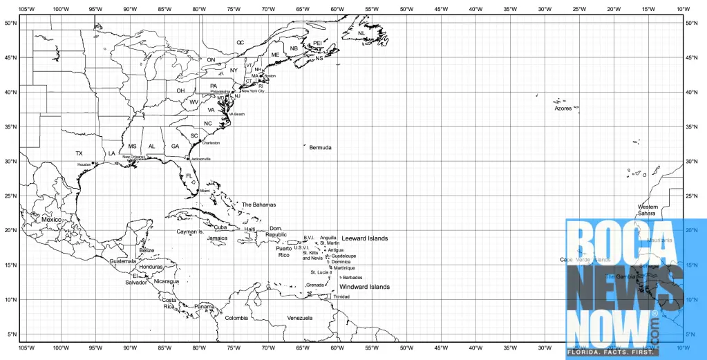 National Hurricane Center Tracking Map
