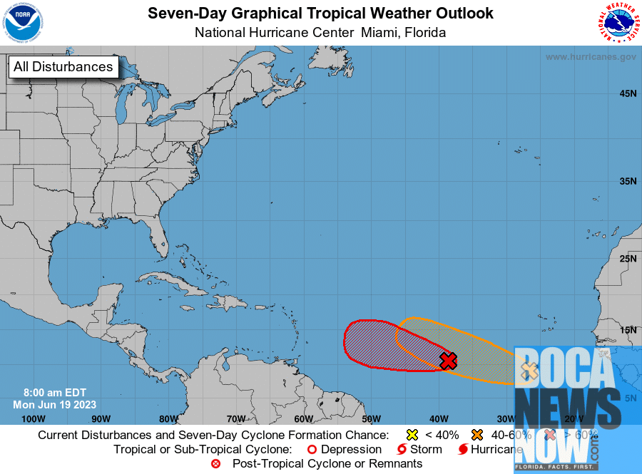 HURRICANE CENTER: Two Waves Now Watched East Of Florida, Depression Forming  - BocaNewsNow.com