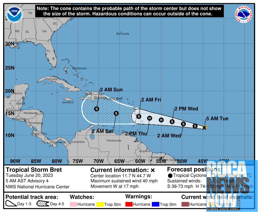 Hurricane Bret Expected To Form In Days, Second Storm Follows East Of