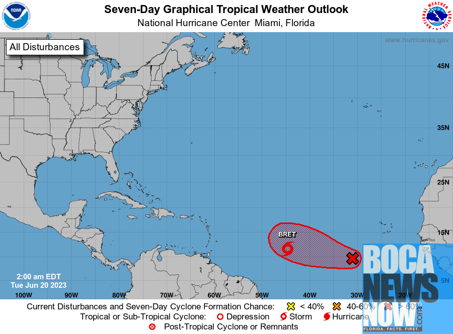 Hurricane Bret Expected To Form In Days, Second Storm Follows East Of