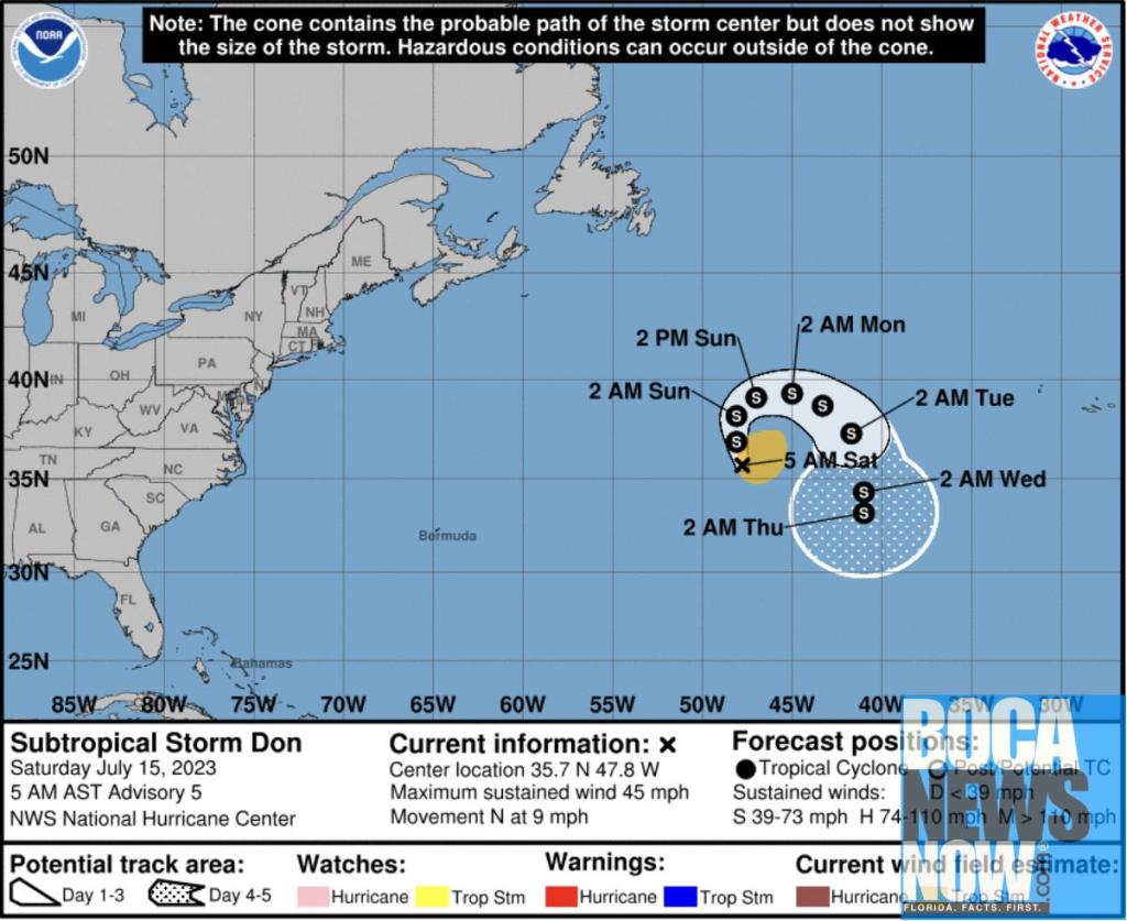 HURRICANE CENTER: Subtropical Storm Don May Regenerate East Of Florida ...