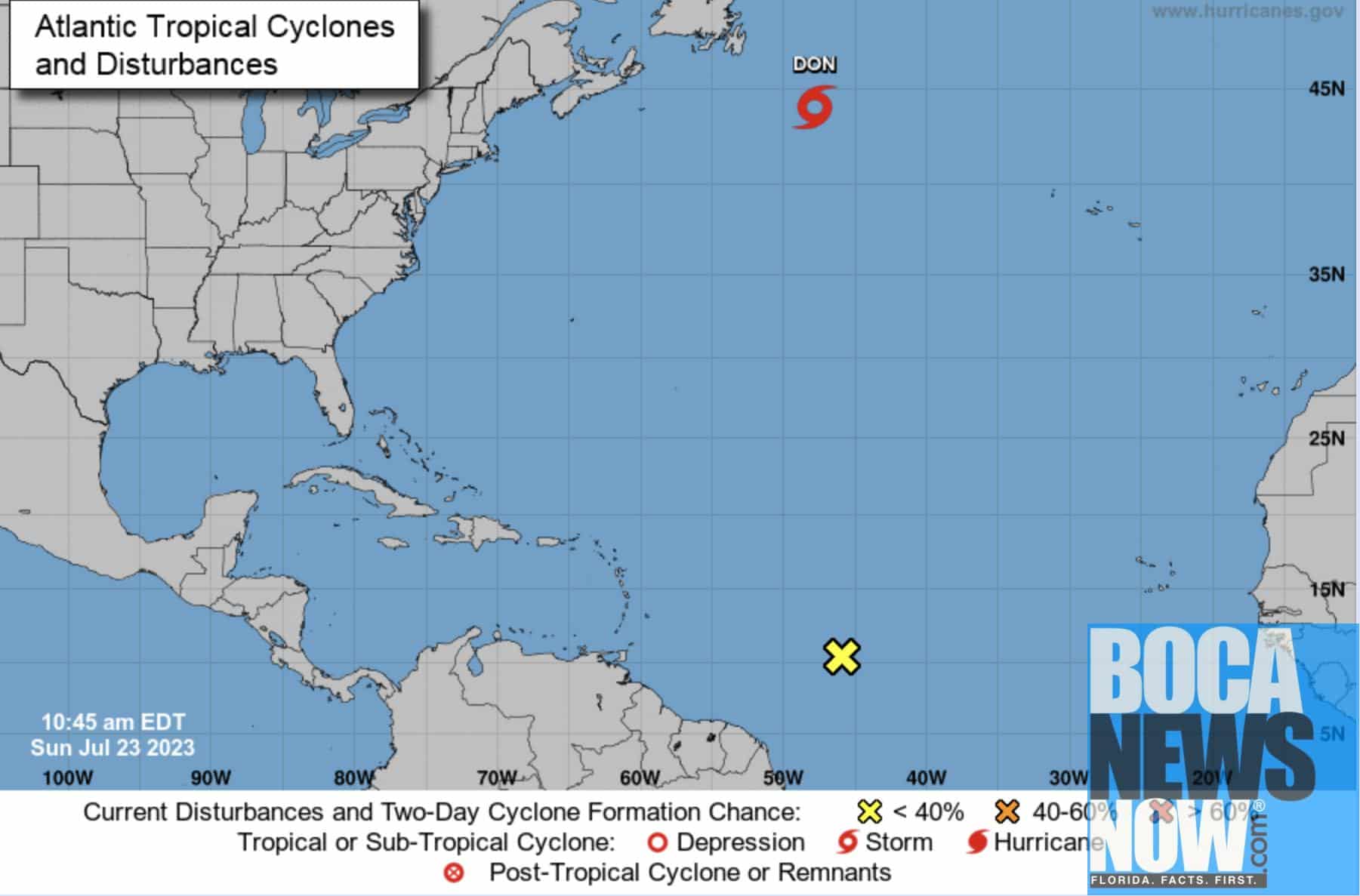 HURRICANE CENTER: Several Tropical Waves East Of Florida Including Yellow X That May Develop - Vimarsana News
