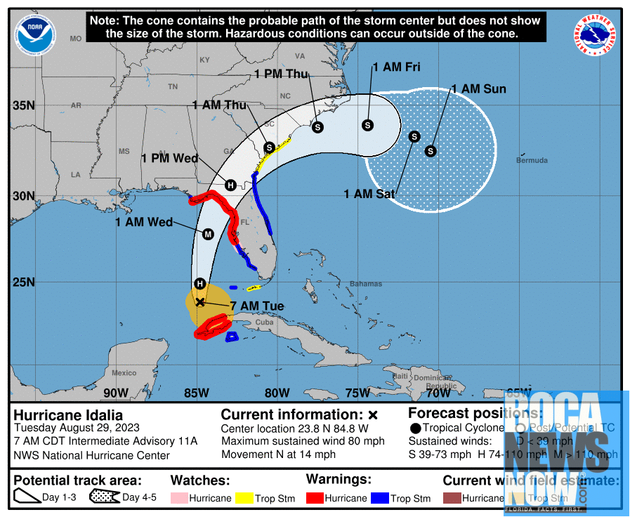 IDALIA LATEST: Storm To Hit Florida As Major Hurricane, Evacuations Ordered - Vimarsana News