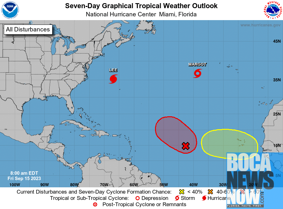 HURRICANE CENTER: New System Forming East Of Florida As Lee Heads To New England - Vimarsana News