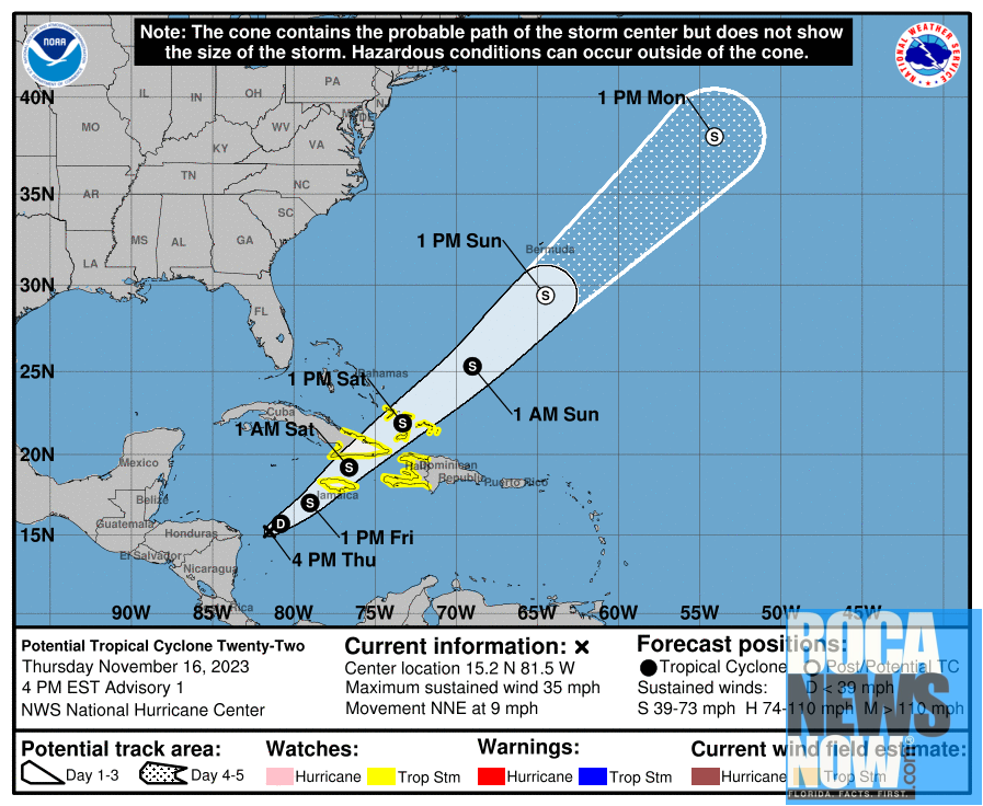 Hurricane Florida November 16 2023