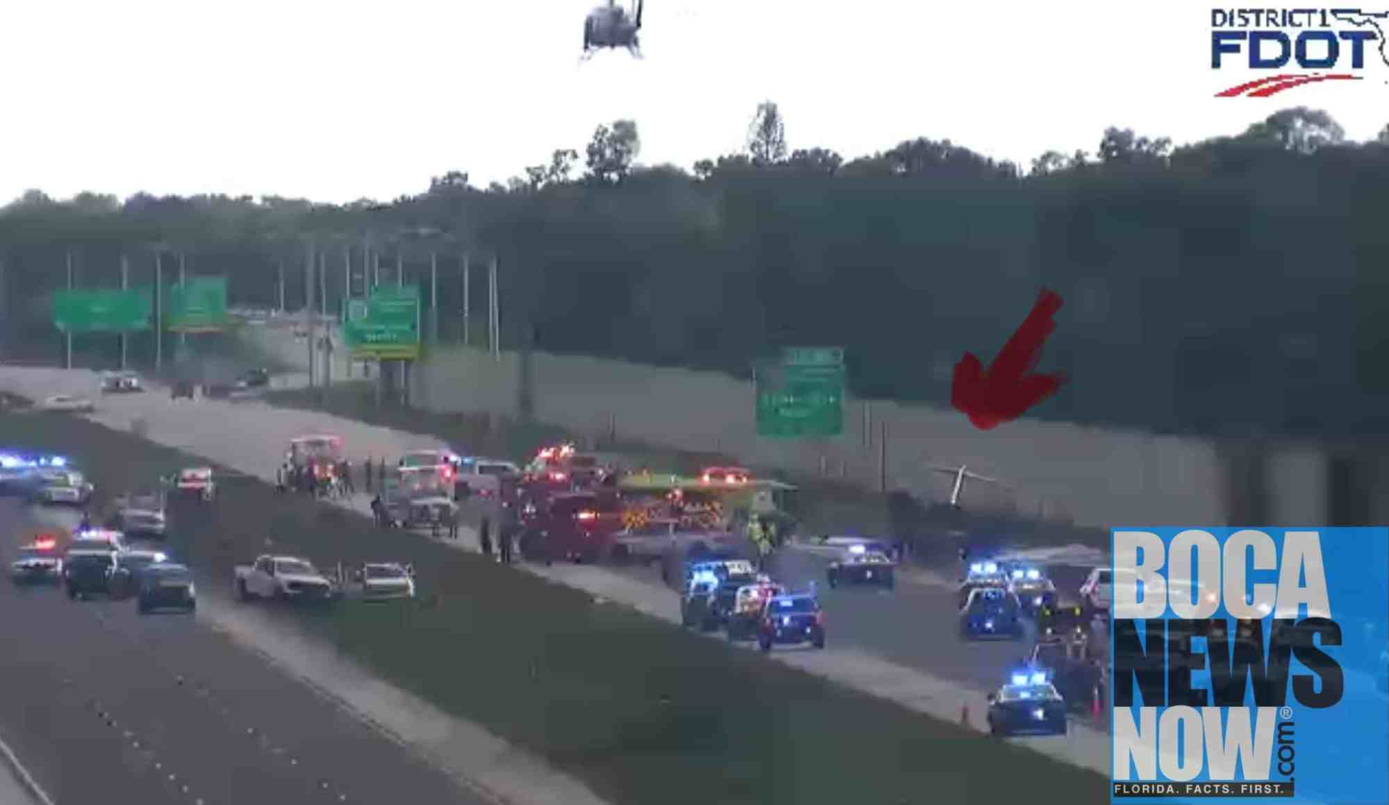 Alligator Explodes Plane Crashes, Explodes On I-75, Highway Closed In Naples As Alligator ...