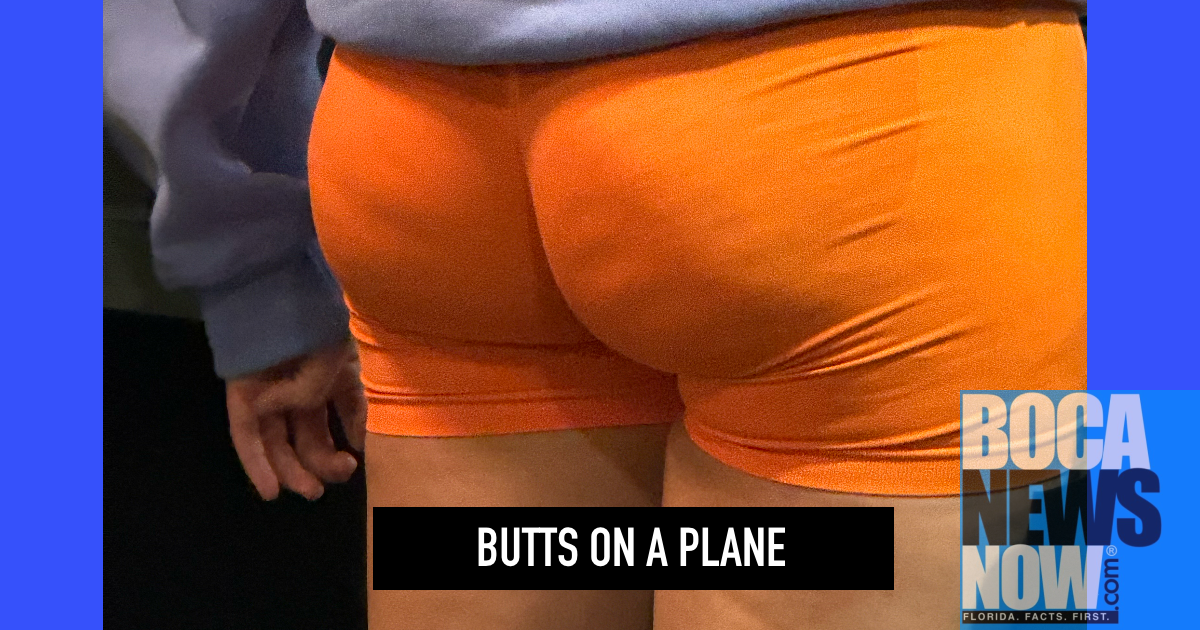 Butt on a plane