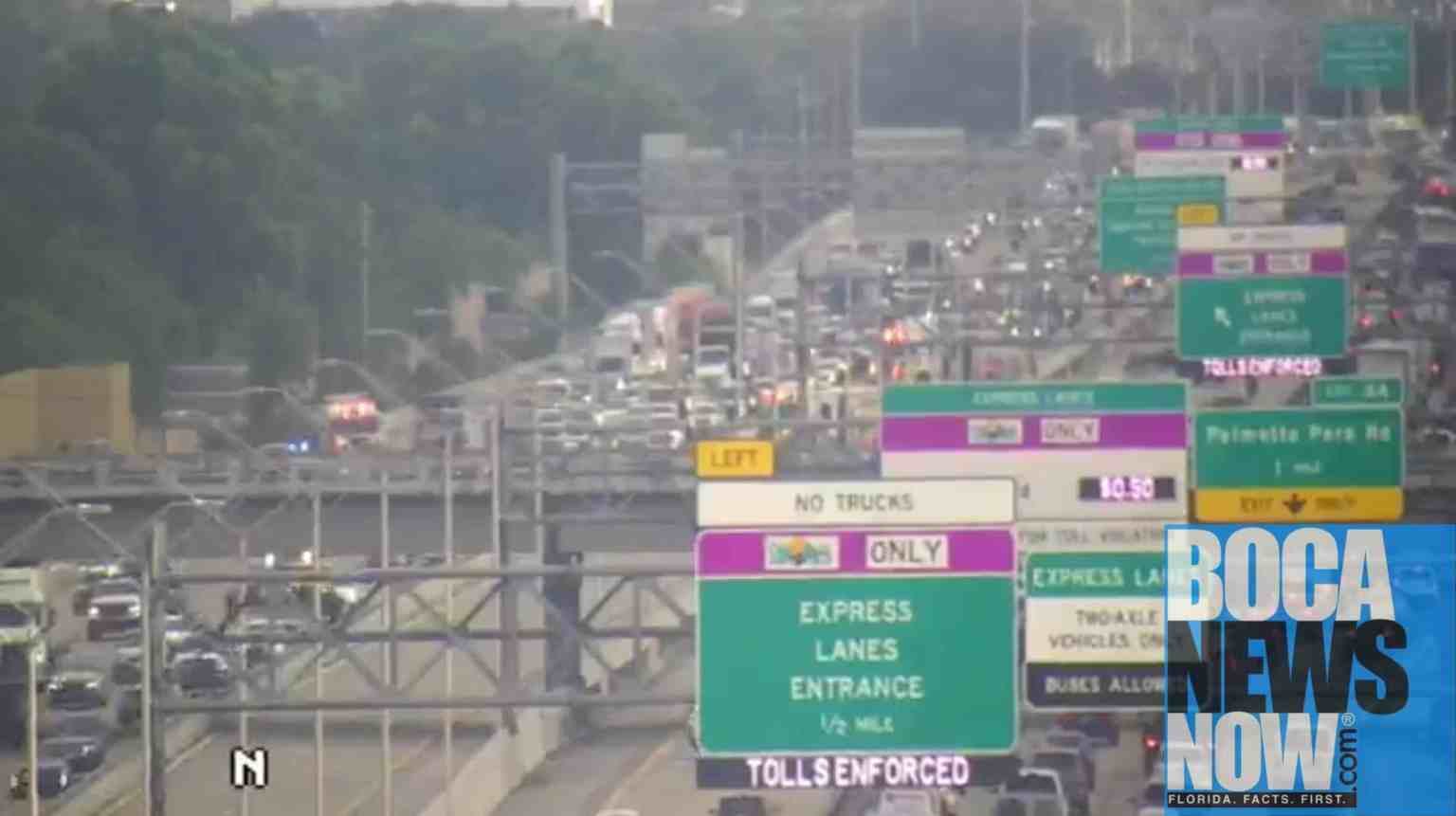 TRAFFIC ALERT: Crash In Broward Backing Up I-95 Into Boca Raton ...