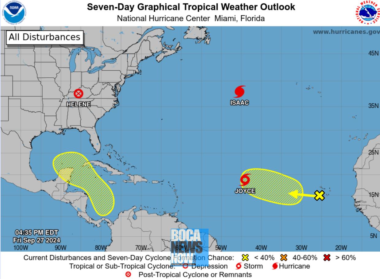 HURRICANE CENTER New Tropical Storm, Joyce, Forms East Of Florida