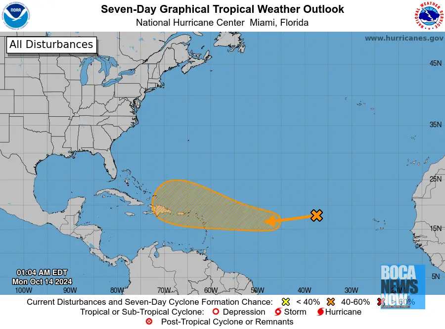 HURRICANE CENTER Tropical Depression May Form East Of Florida This