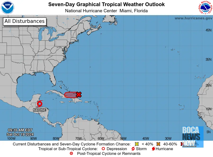 HURRICANE CENTER: Tropical Storm Nadine Forms, Another Grows Near Florida