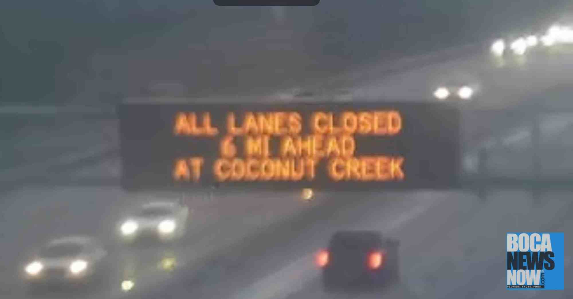 TRAFFIC ALERT: Florida Turnpike Closed In North Broward County ...